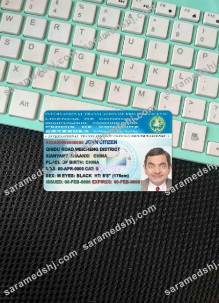 International Translation of drivers license photolook FRONT